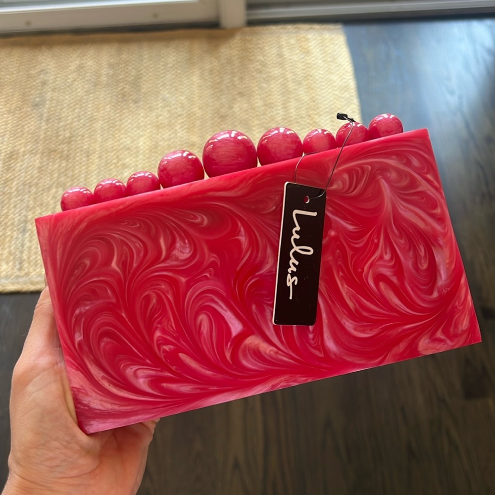 Pink Lulus Clutch